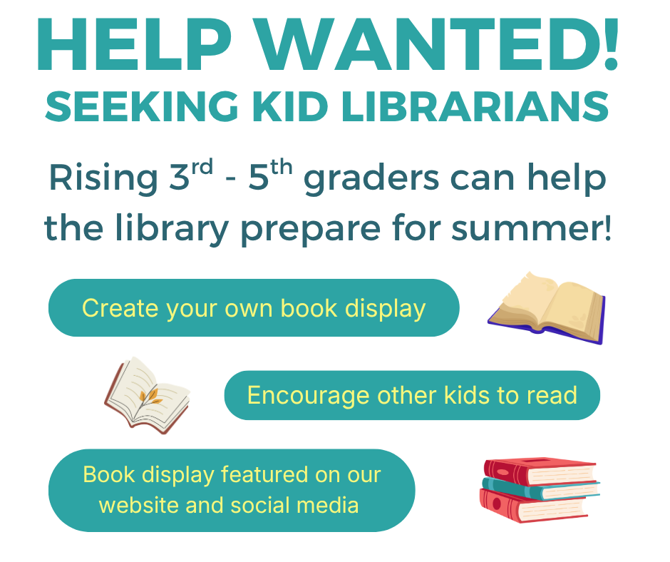 Kid librarian flyer